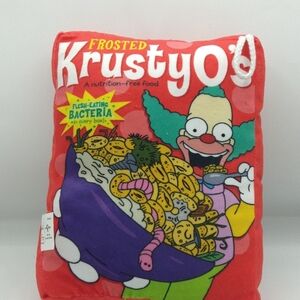 The Simpson's Frosted Krustyo's Stuffed Cereal Box Toy Collectible